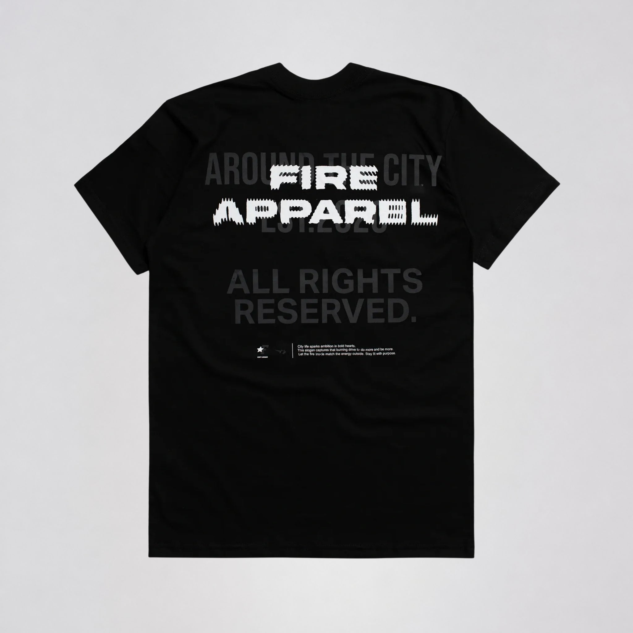 Camiseta Fire Radial Noise Preta