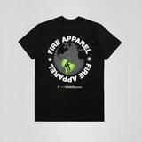 Camiseta Fire In The World Preta