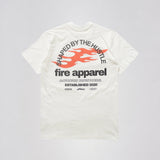Camiseta Fire Shaped By The Hustle Off White
