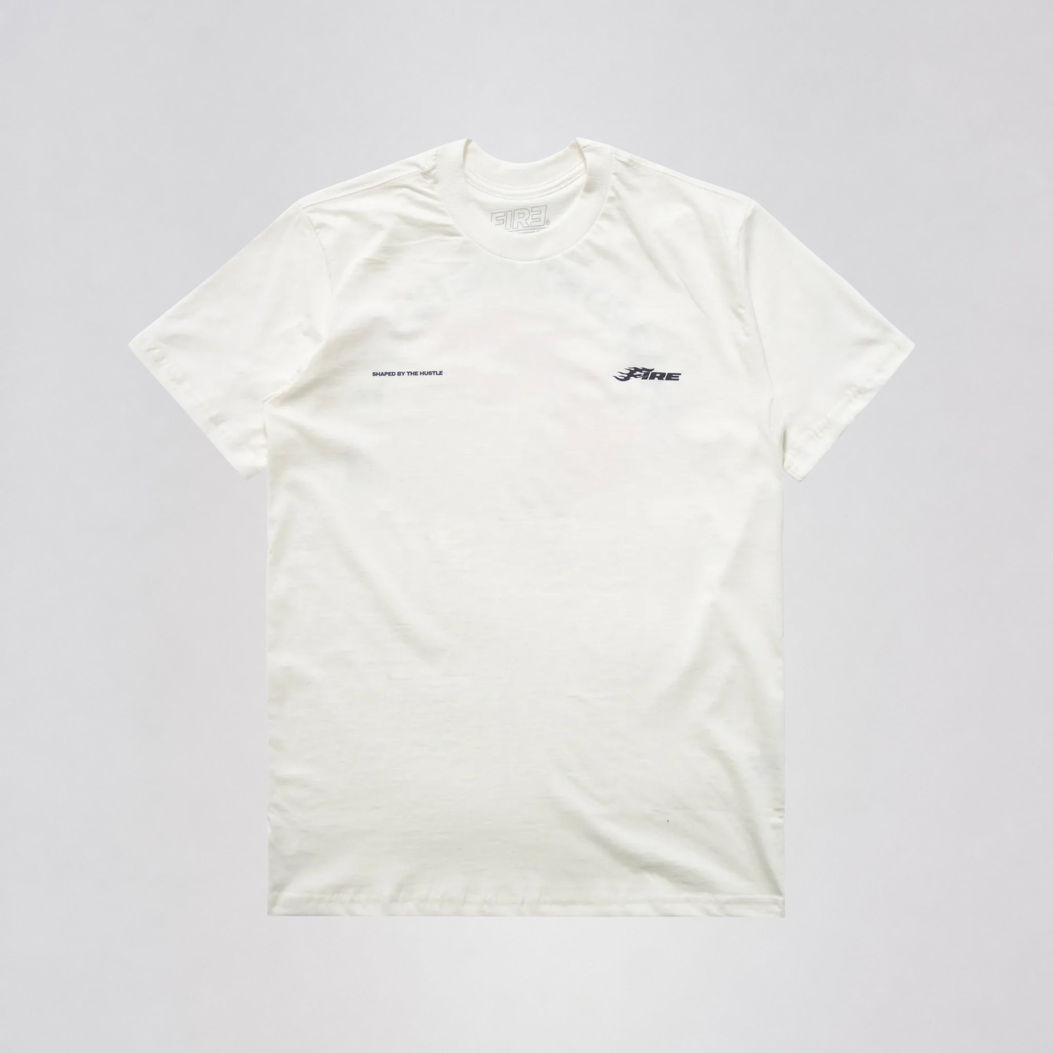 Camiseta Fire Shaped By The Hustle Off White