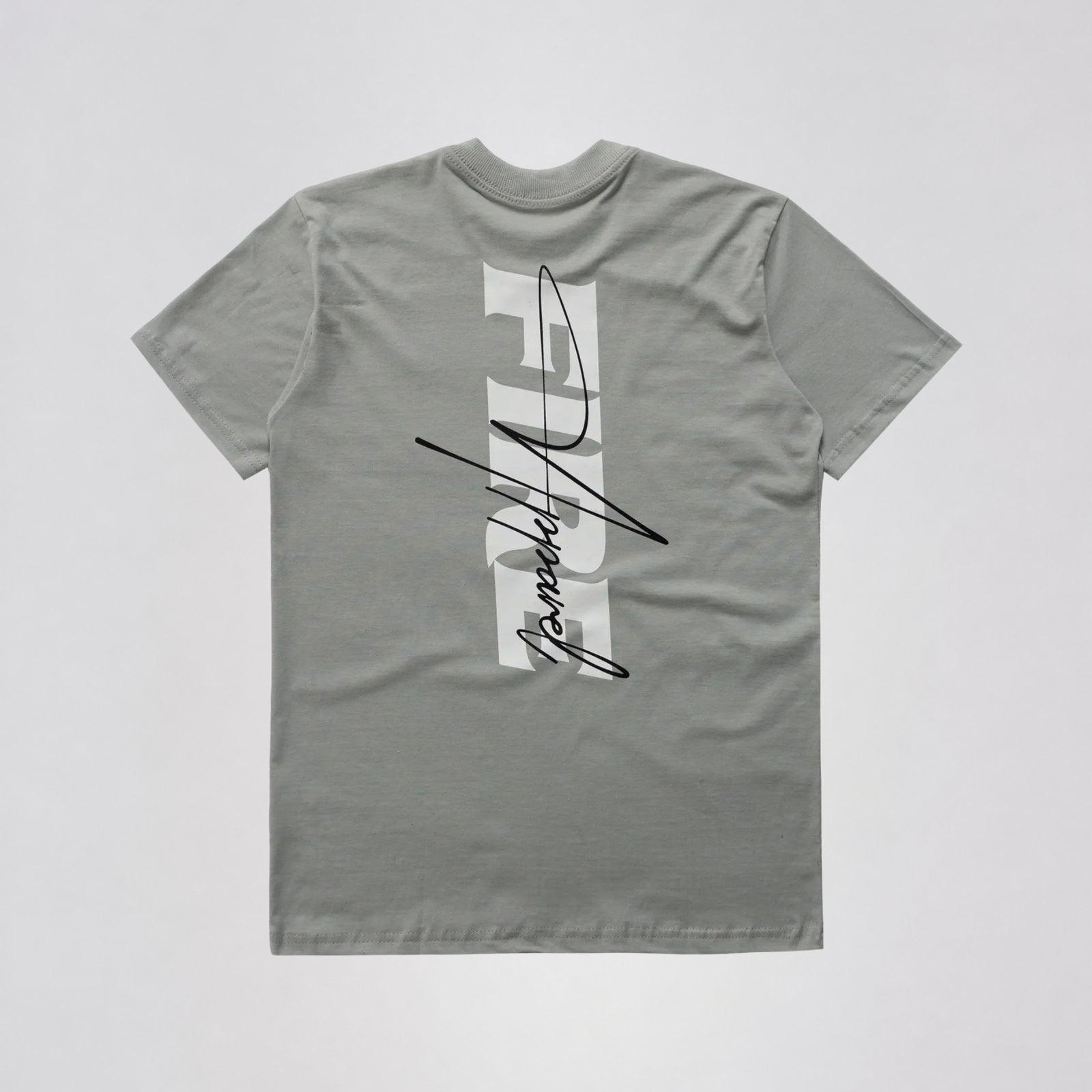 Camiseta Fire Signature Cinza