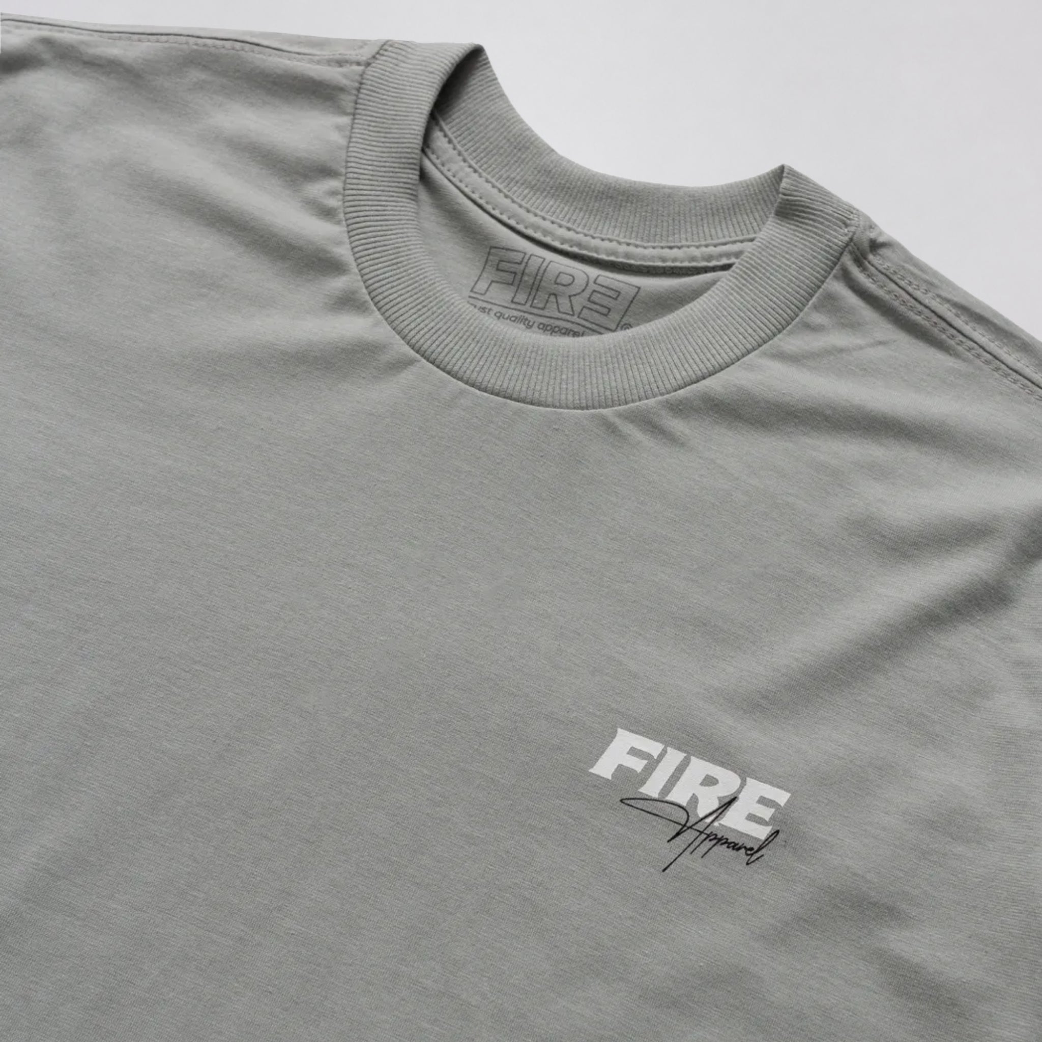 Camiseta Fire Signature Cinza