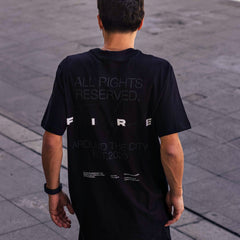 Camiseta Fire Essential Design Preta