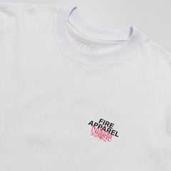 Camiseta Premium Fire Culture Pink Branca