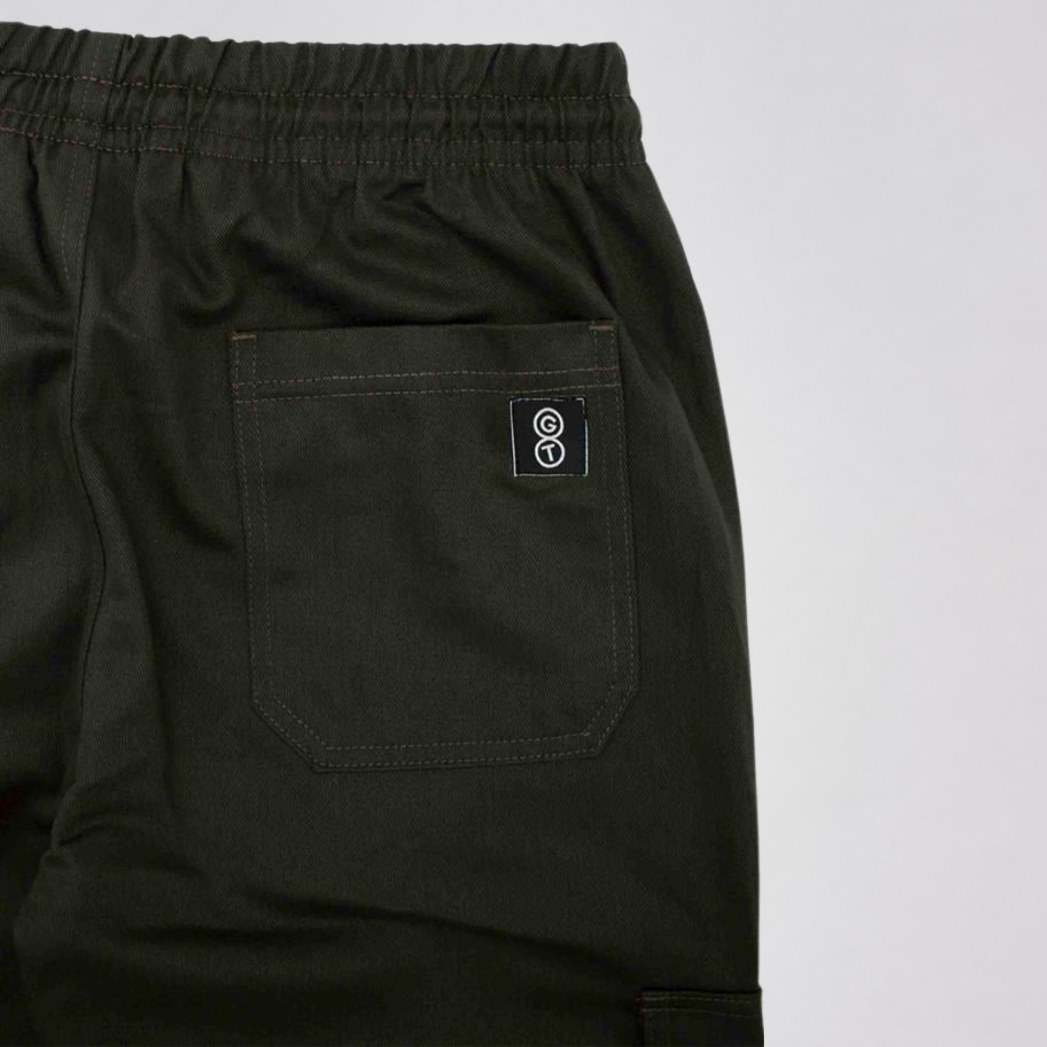 CALÇA SARJA CARGO RETA PREMIUM