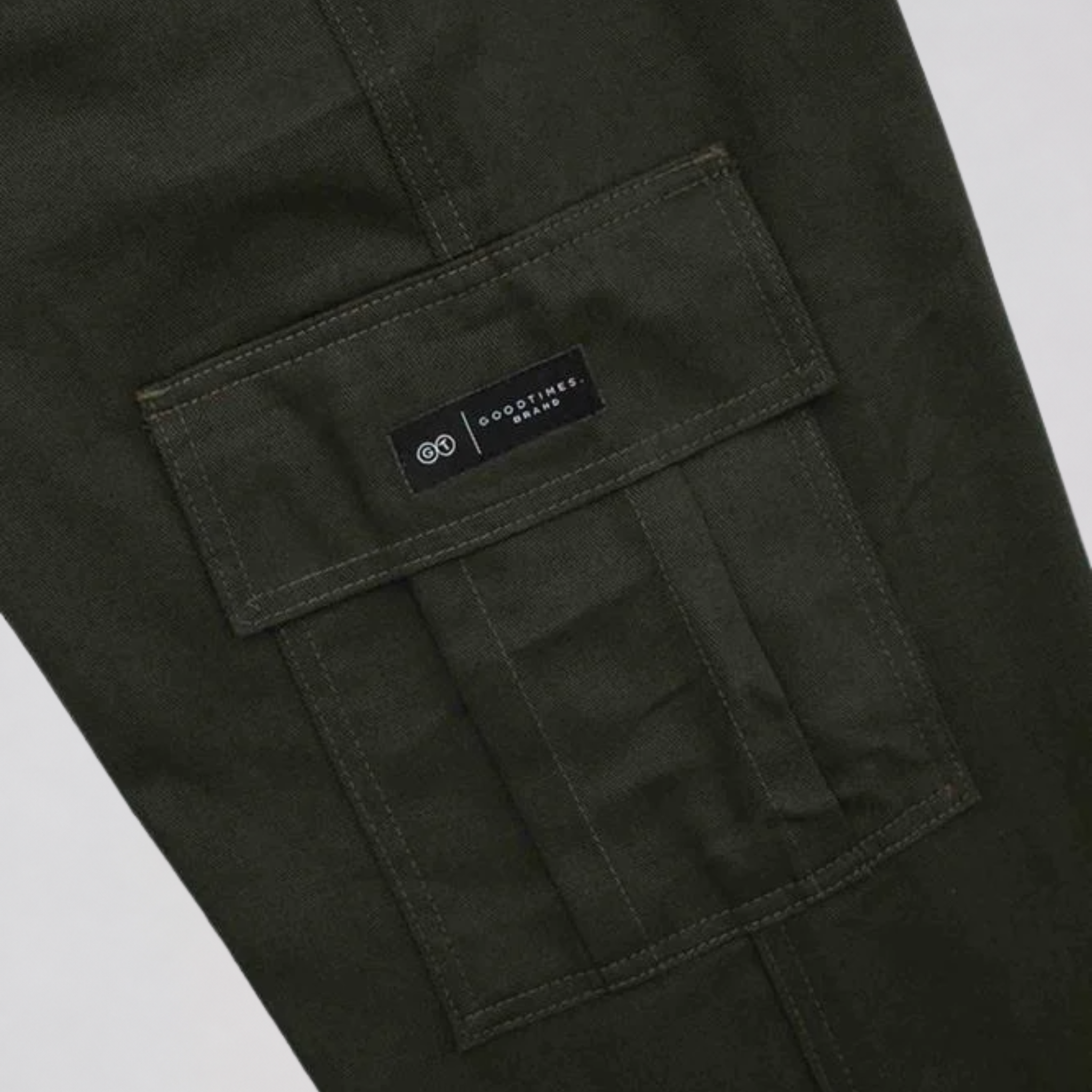CALÇA SARJA CARGO RETA PREMIUM