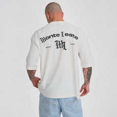 Camiseta Box Oversized Monte Leste Tomb Off White