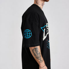 Camiseta Jersey Oversized Monte Leste Pantera Preta