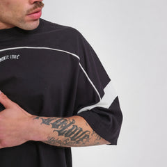 Camiseta Oversized Monte Leste Sleeve High Preta