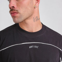 Camiseta Oversized Monte Leste Sleeve High Preta