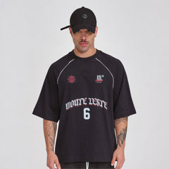 Camiseta Raglan Oversized Monte Leste Feelings 6 Preta