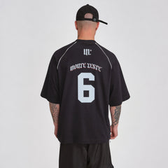 Camiseta Raglan Oversized Monte Leste Feelings 6 Preta