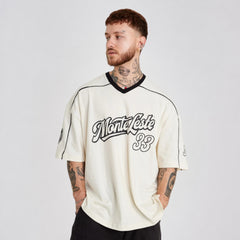Camiseta Jersey Oversized Monte Leste 33 Off White