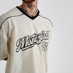 Camiseta Jersey Oversized Monte Leste 33 Off White