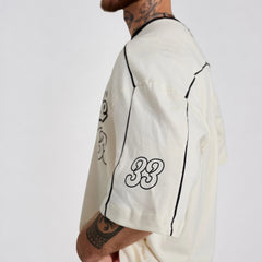 Camiseta Jersey Oversized Monte Leste 33 Off White