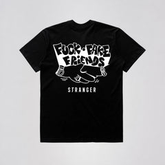 Camiseta Stranger Fuck Fake Friends Preto