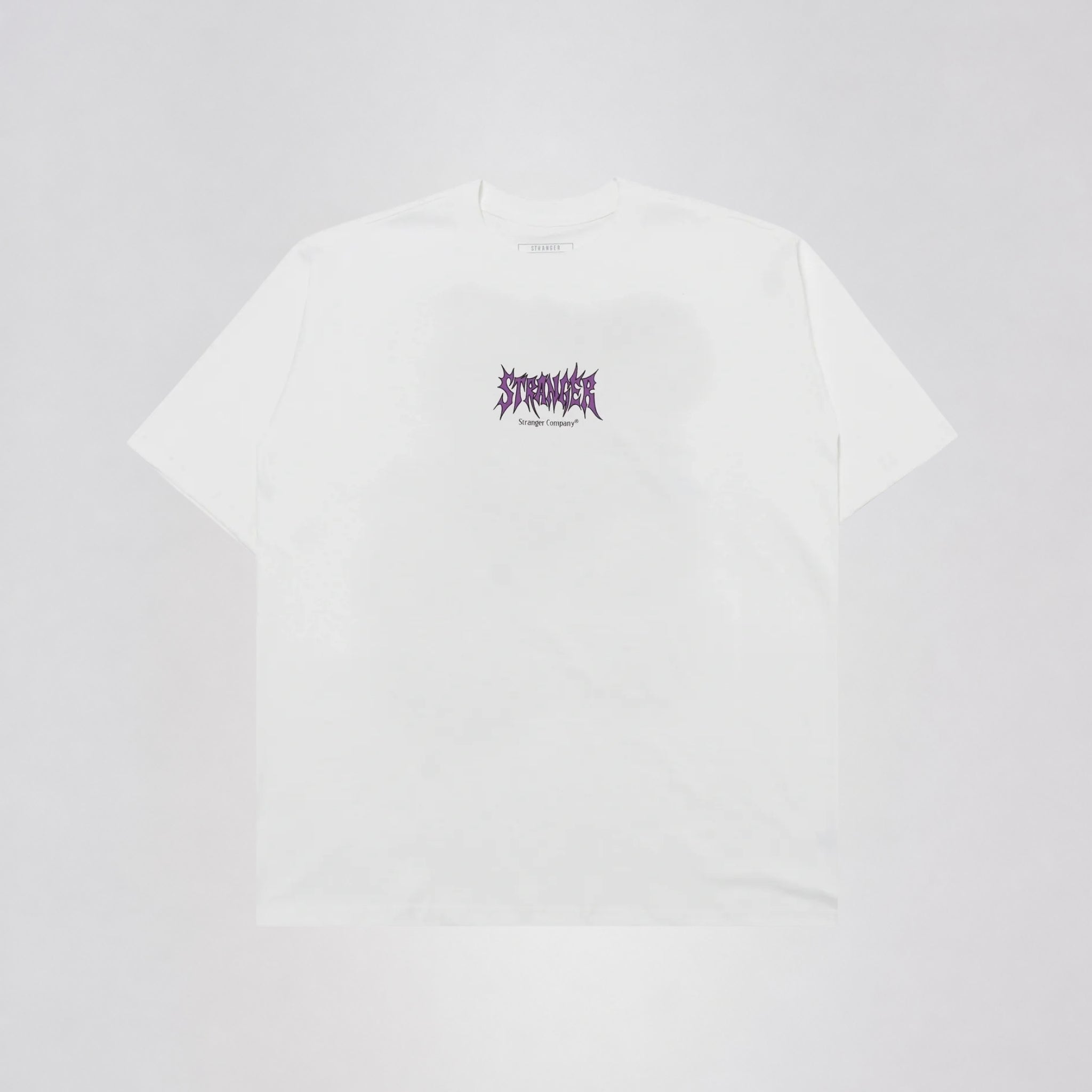 Camiseta Stranger Oversized Vertical Spikes Branca