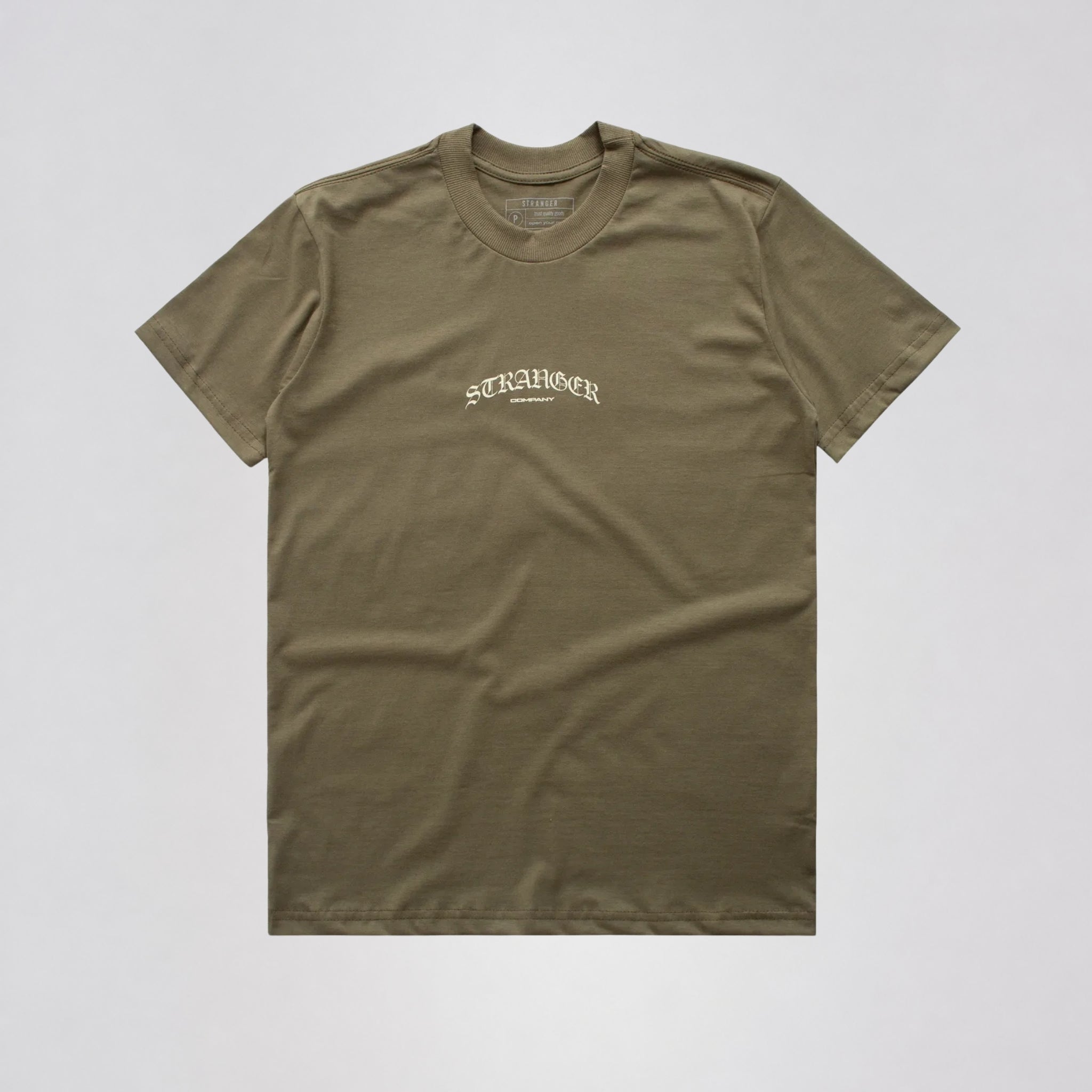 Camiseta Stranger Angry Dog Verde Oliva