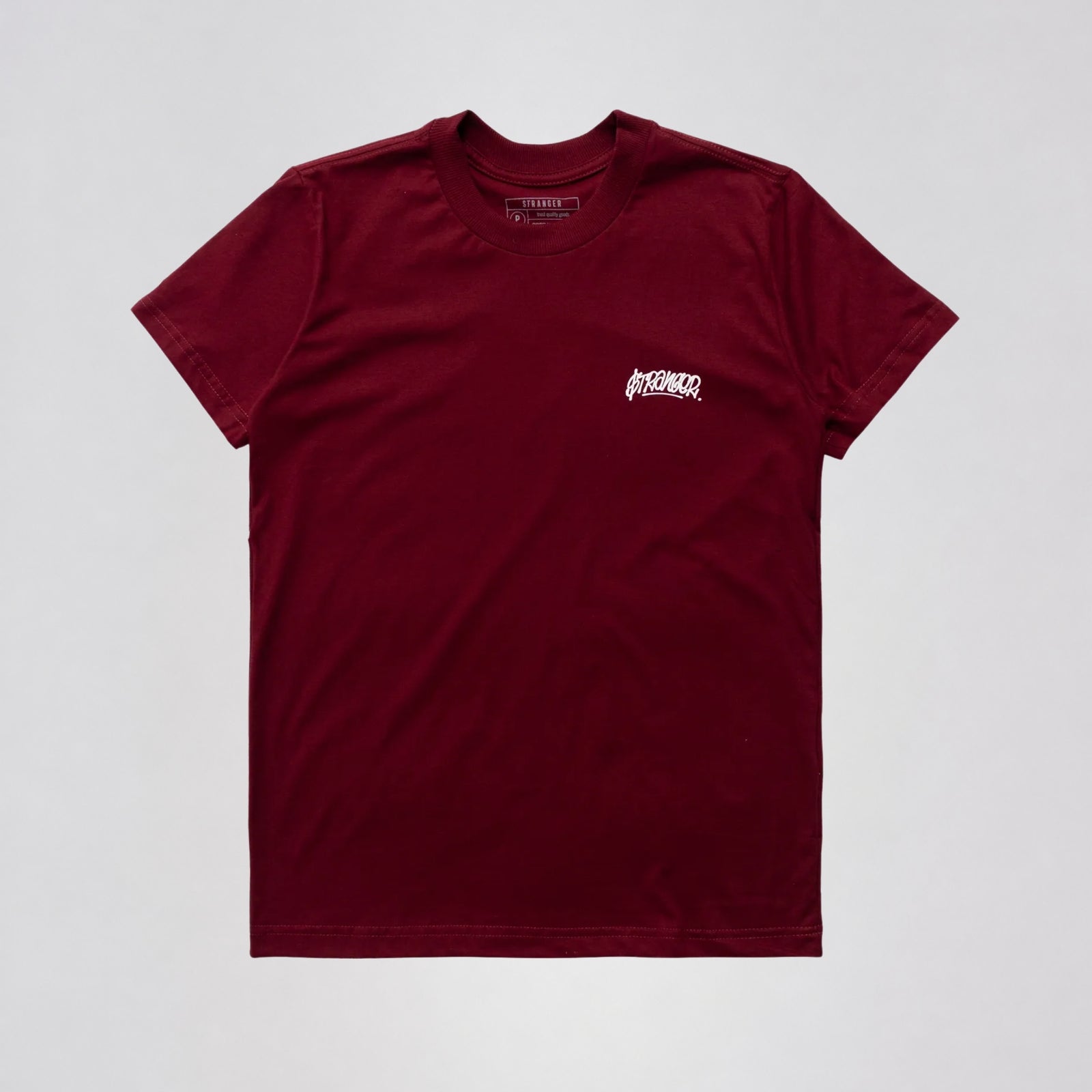 Camiseta Stranger Basic Tag Vinho