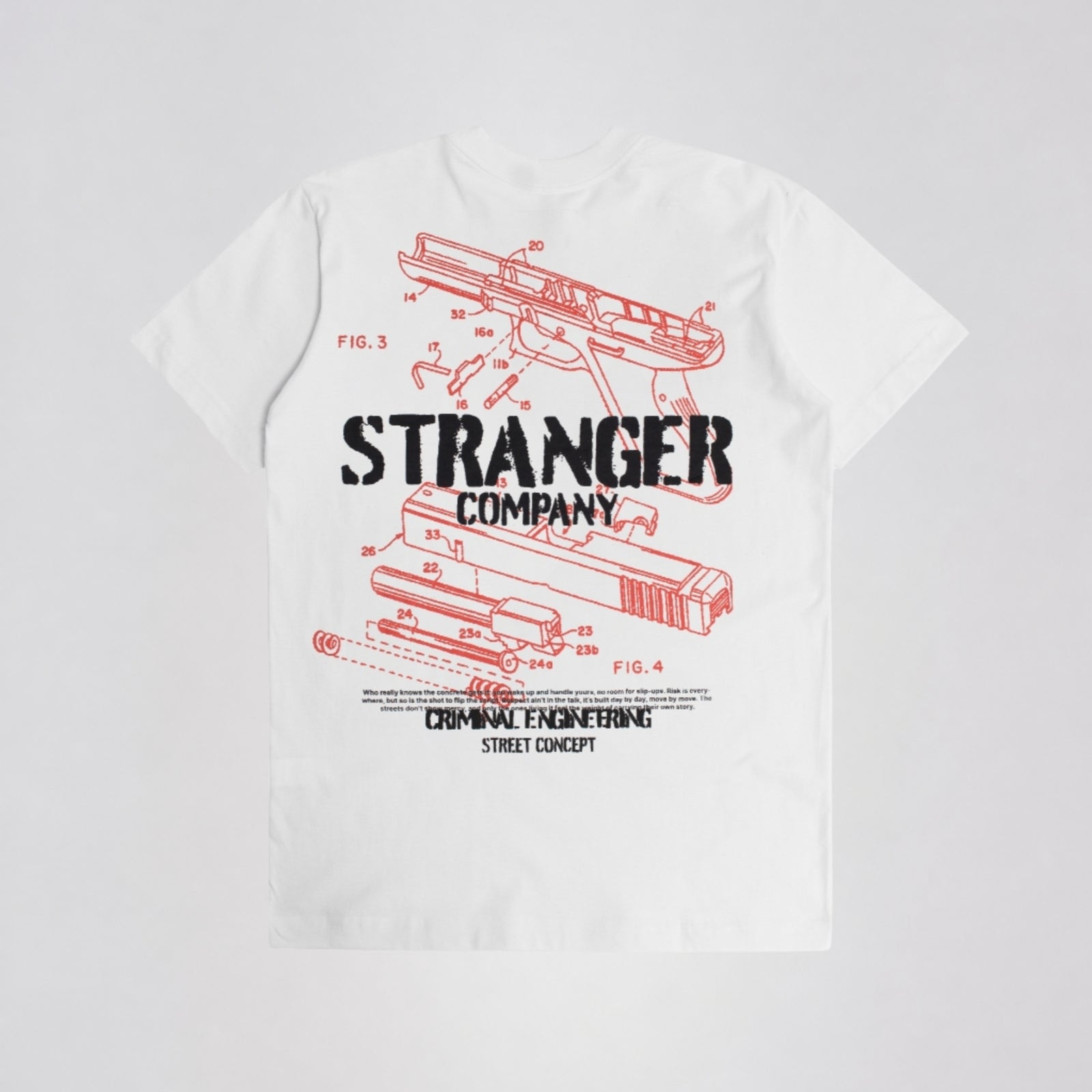 Camiseta Stranger Criminal Engineering Branco