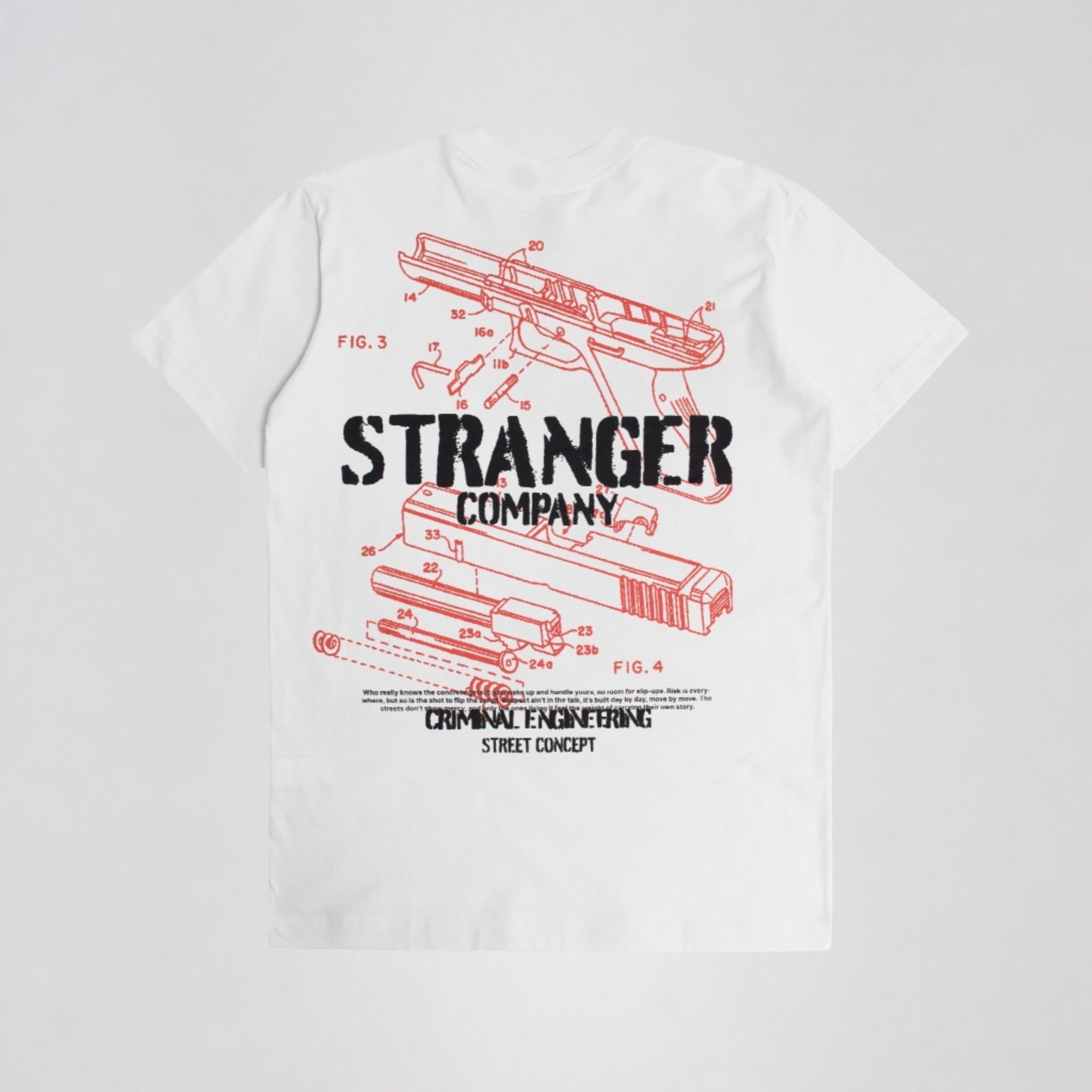 Camiseta Stranger Criminal Engineering Branco