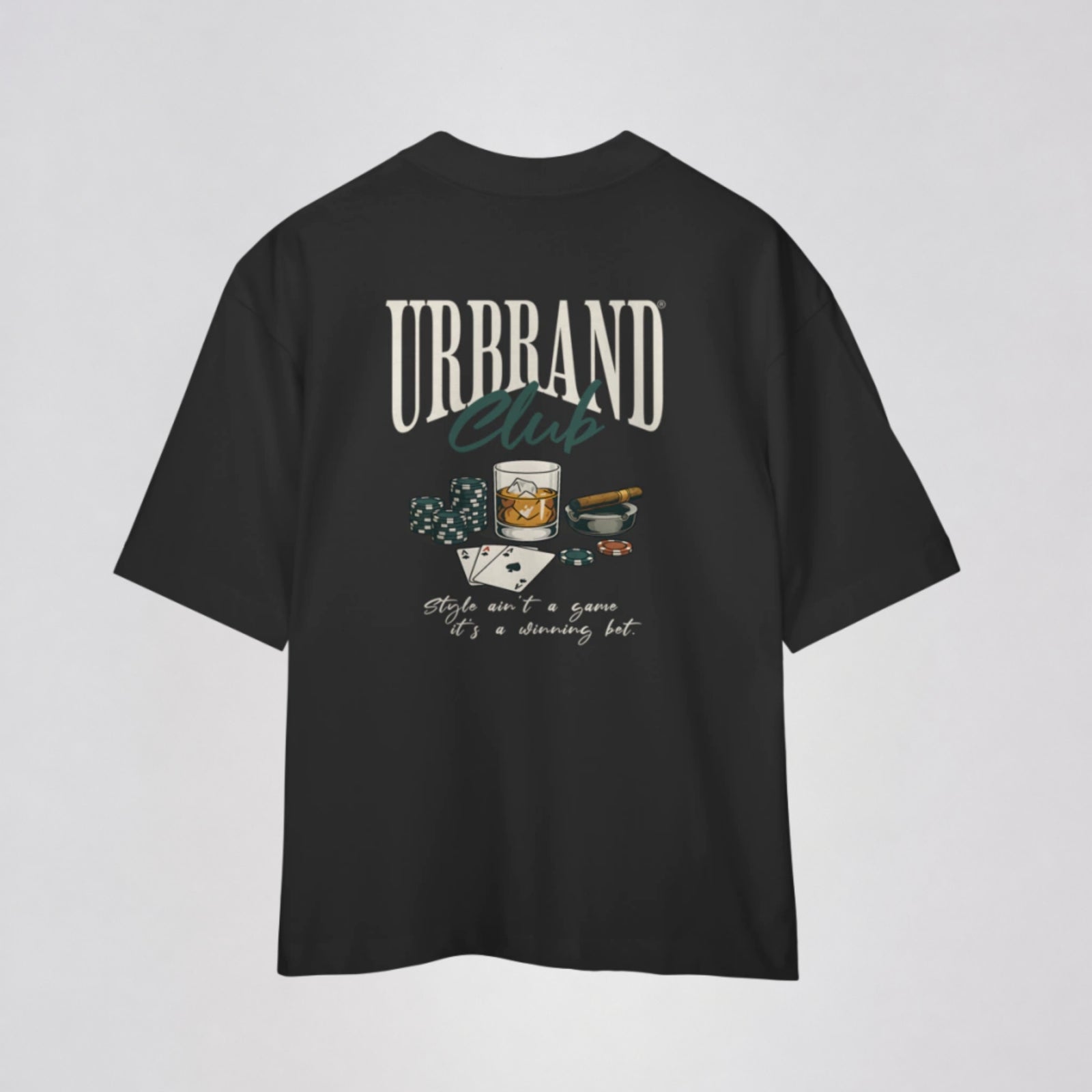 Camiseta Oversized Premium HIGH STAKES da URBRAND