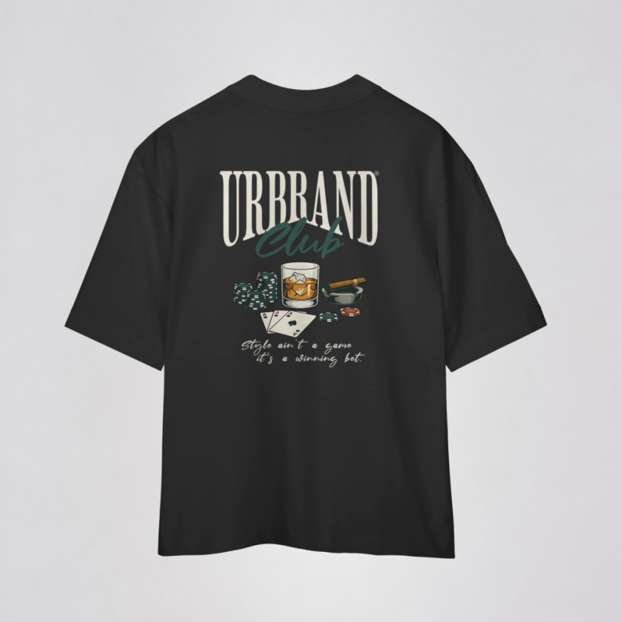 Camiseta Oversized Premium HIGH STAKES da URBRAND