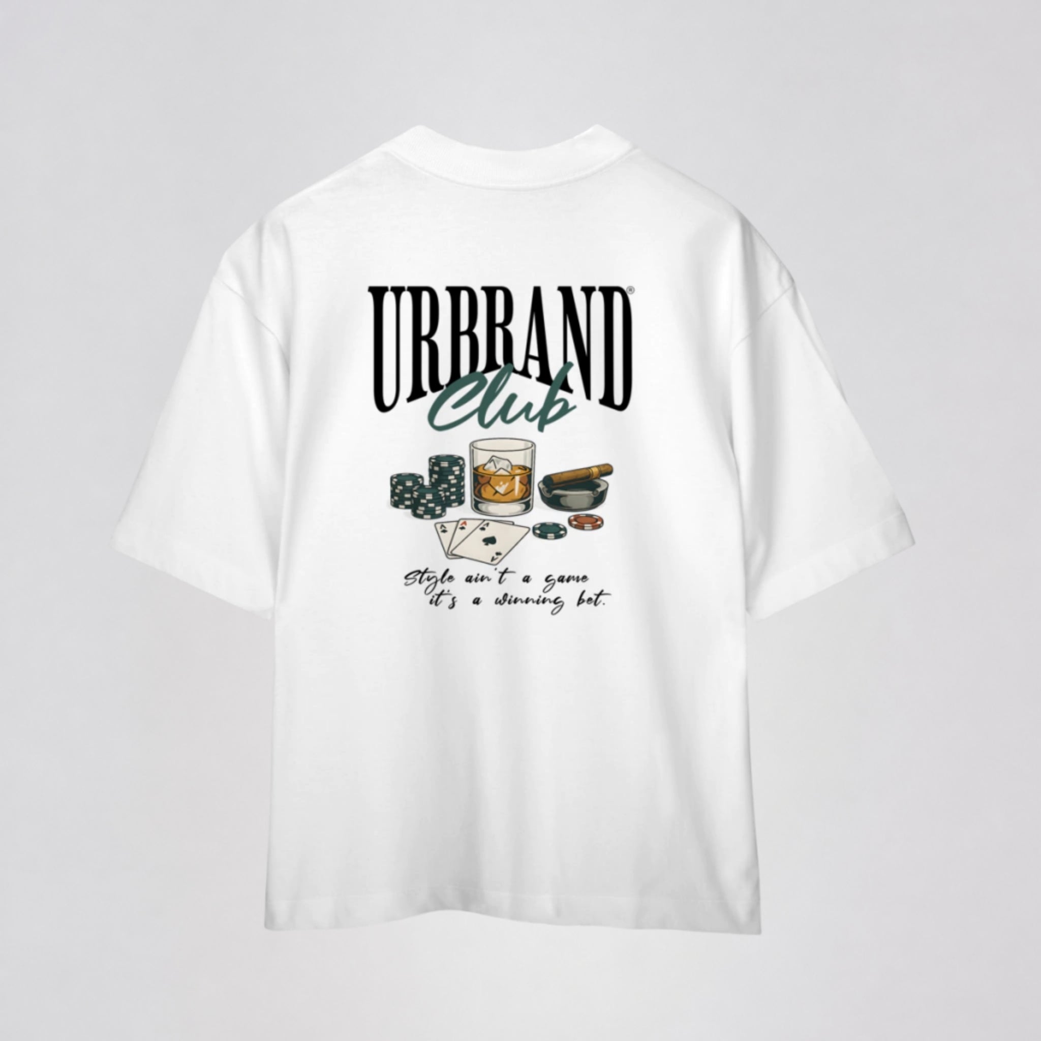 Camiseta Oversized Premium HIGH STAKES da URBRAND