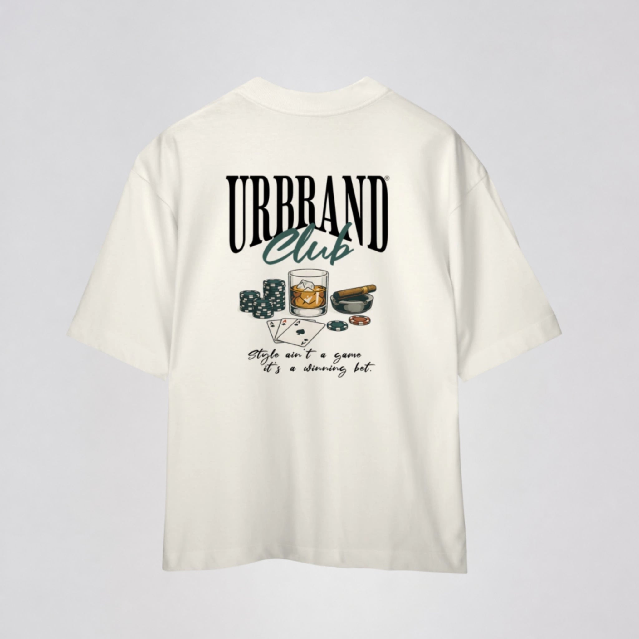 Camiseta Oversized Premium HIGH STAKES da URBRAND